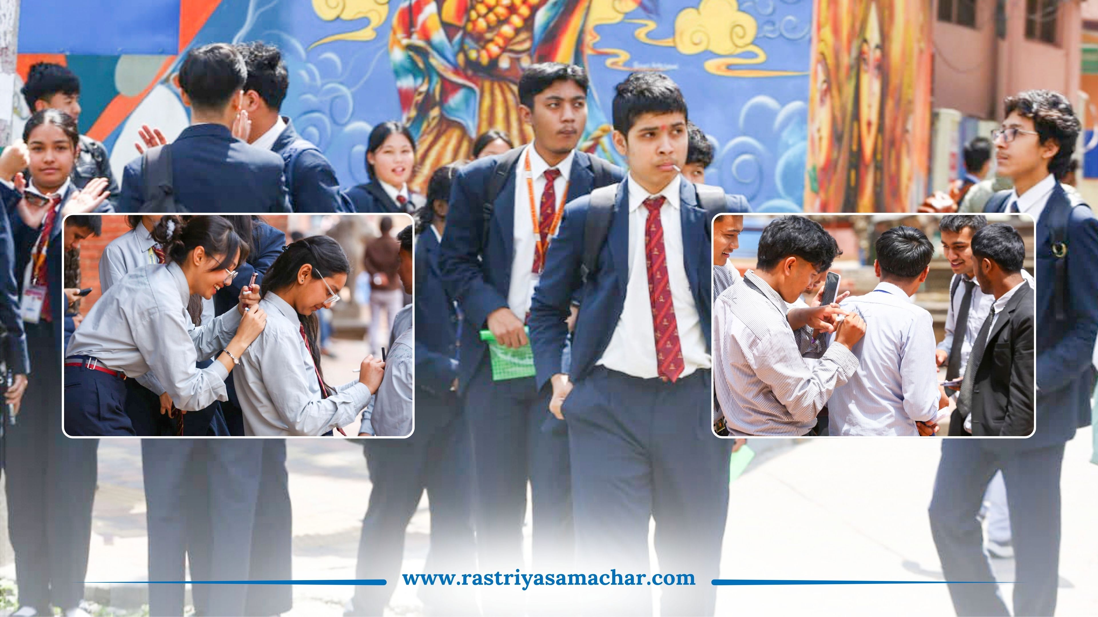 कक्षा १२ को परीक्षा सकिएपछिको खुशीयाली