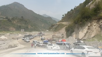बाढीले क्षति पुर्याएको बीपी राजमार्ग पुनर्निर्माण तीव्र, जाइका मार्फत २ अर्ब ६० करोडमा ३.२ किमि सडक निर्माण हुने