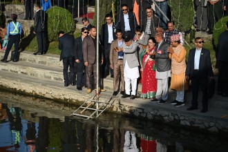 राष्ट्रपतिद्वारा गुह्येश्वरीमा छठी माताको पूजा आराधना