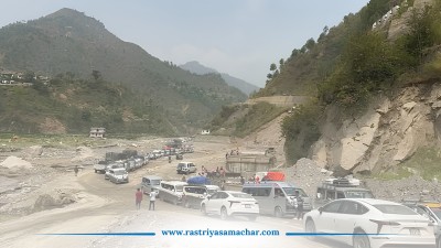 बाढीले क्षति पुर्याएको बीपी राजमार्ग पुनर्निर्माण तीव्र, जाइका मार्फत २ अर्ब ६० करोडमा ३.२ किमि सडक निर्माण हुने