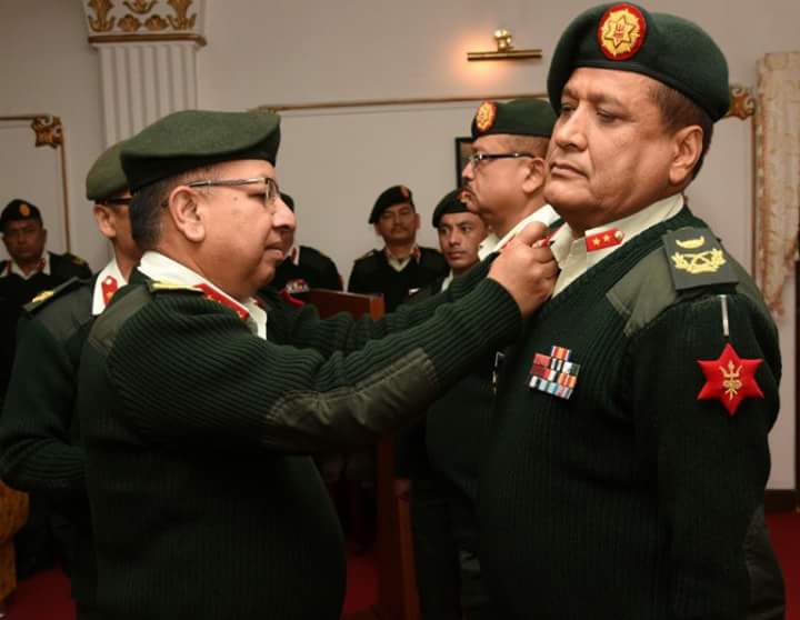 उपरथी भुवनबहादुर अधिकारीको पदोन्न्ती