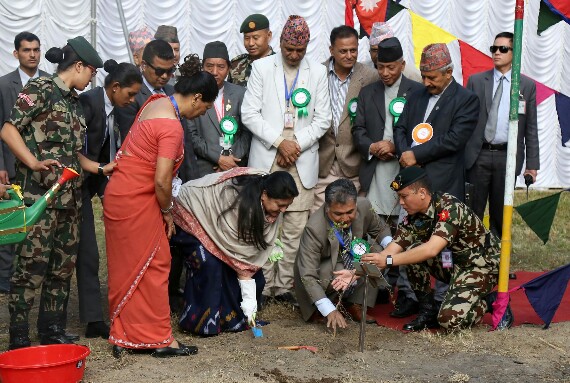 राष्ट्रपतिद्वारा प्राकृतिक विज्ञान सङ्ग्रहालयमा बहुमूल्य बोधिचित्तको वृक्षरोपण