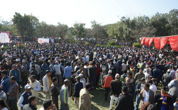 नेकपाको चियापान स्थलमा तनाव