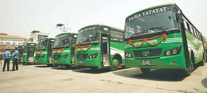 उपत्यकामा नयाँ २० बस भित्र्याउँदै साझा