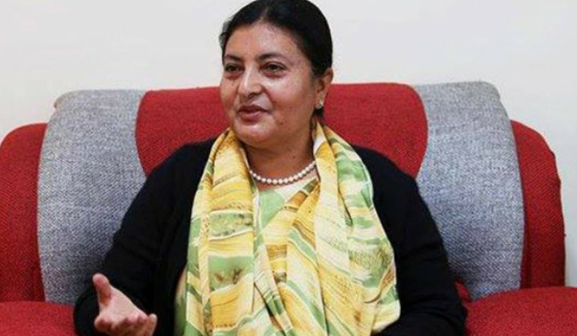 राष्ट्रपति भण्डारी आज कतार जानुहुँदै