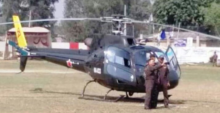 रक्षामन्त्रीको हेलिकोप्टर बसाउन क्रिकेट खेल स्थगित