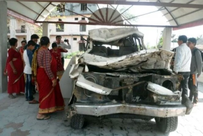 मदन भण्डारी दुर्घटनामा परेको जीप यस्तो छ, कसरी भयो दुर्घटना ?