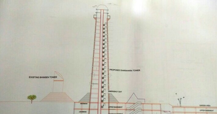 साढे तीन अर्ब लगानीमा लिफ्टसहितको धरहरा निर्माण सुरु