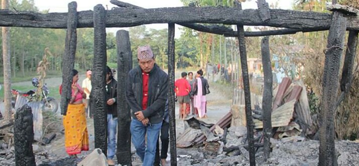 झापा आगलागी प्रकरण : आगो लगाइदिएको आशंका