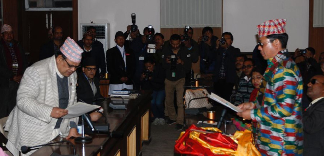 टिकापुर घटनाका मुख्य अभियुक्त चौधरीलाई सांसदमा सपथ गराएकोप्रति राप्रपाको विरोध