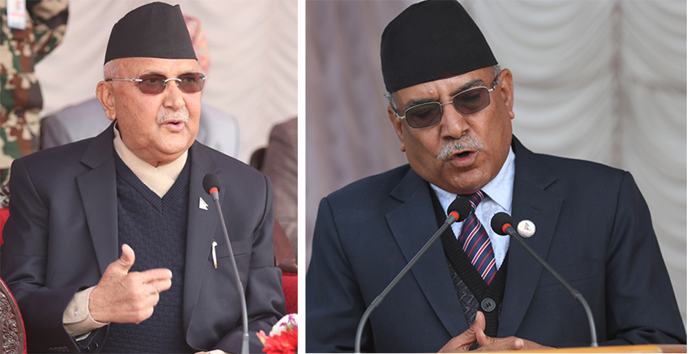 नेकपाको राजनीतिक प्रतिवेदन गायबः अध्यक्षद्वय ओली र प्रचण्डबीच नै मनमुटाव