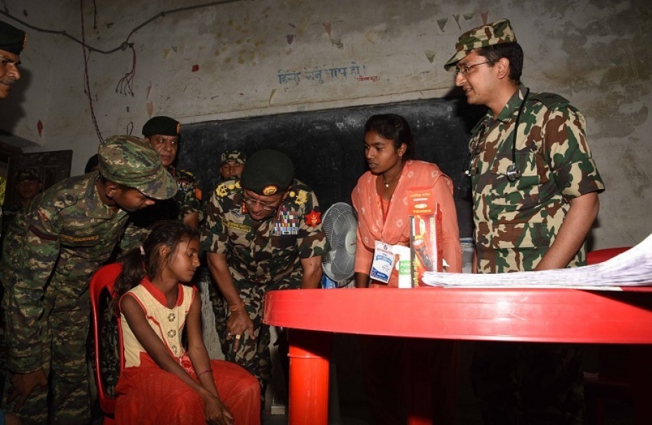 सेनाद्वारा बृहत स्वास्थ्य शिविर सम्पन्न