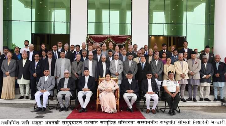 राष्ट्रपतिबाट जङ्गी अड्डा भवनको उद्घाटन