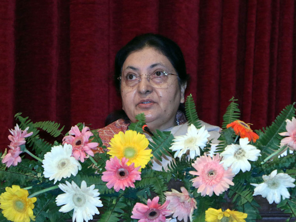 चीनमा भएको अन्तराष्ट्रिय सम्मेलनमा राष्ट्रपतिको नेपालीमा सम्बोधन (पूर्णपाठ)