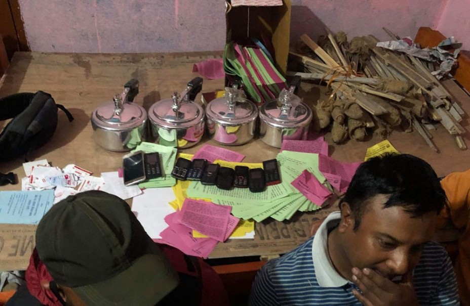 चारवटा प्रेसरकुकर बमसहित विप्लव समूहका सात जना पक्राउ