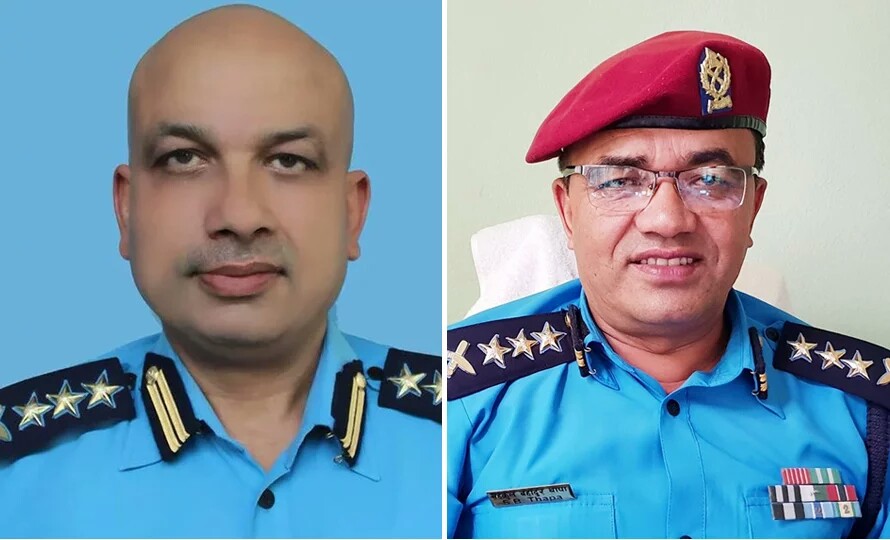 काठमाडौंको प्रहरी प्रमुखमा एसएसपी सुवेदी,अपराध महाशाखामा एसएसपी थापा
