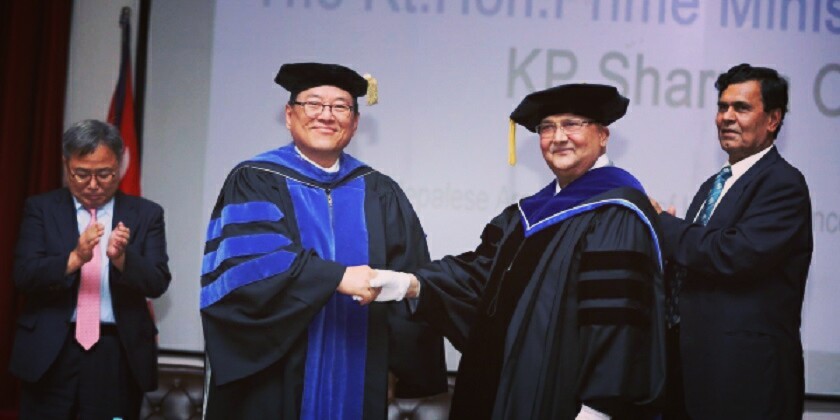 ओलीलाई विद्यावारिधि क्रिस्चियन धर्म प्रचारकबाट