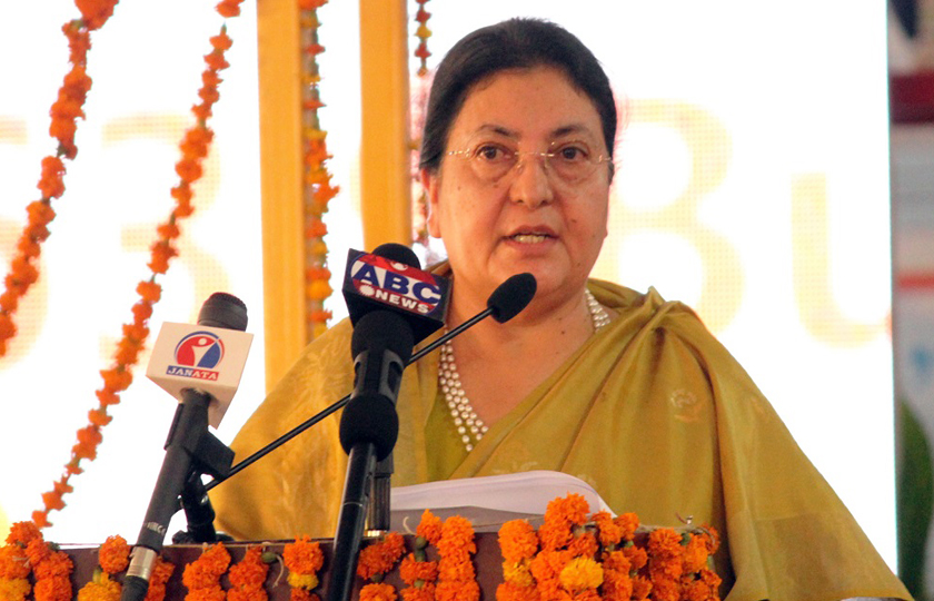 संसारका सबै बौद्धमार्गीलाई लुम्बिनी घुम्न आउन राष्ट्रपति भण्डारीको निम्तो