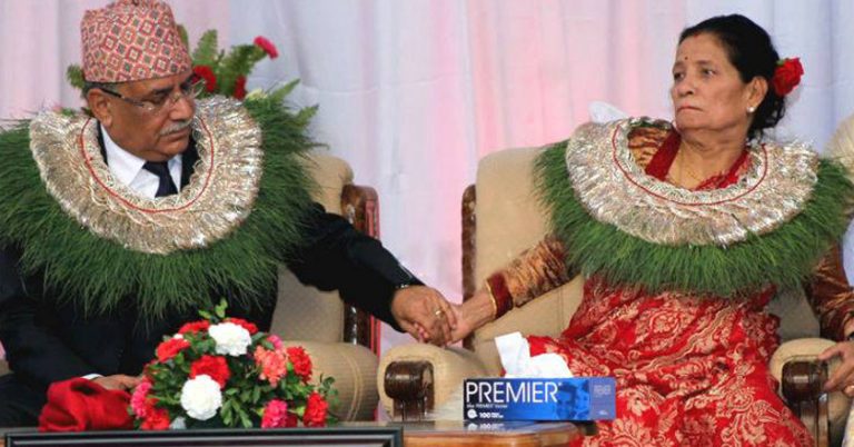 प्रचण्डले पत्नी सितासँग दोस्रो पटक पुनः विवाह गरे