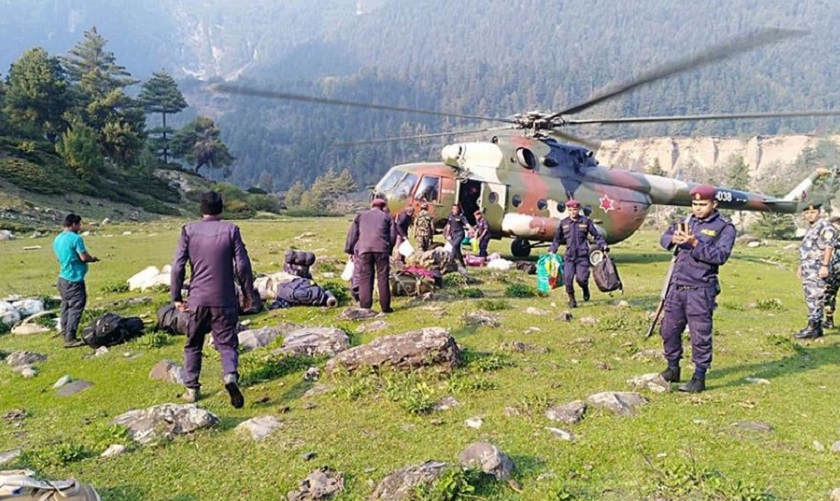 नेपाल,भारत र चीनको संयुक्त सीमामा पहिलोपटक नेपाल प्रहरी