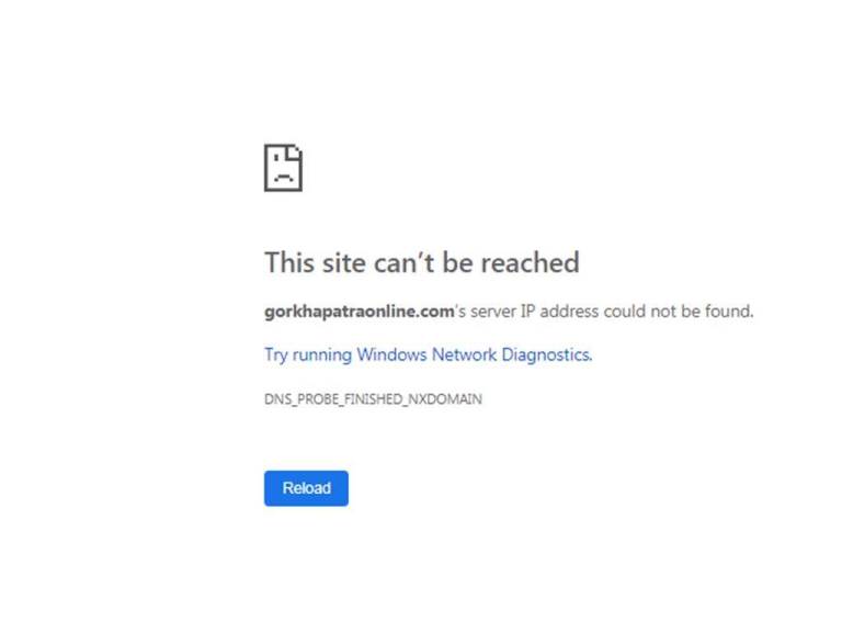 नेपालका सम्पूर्ण सरकारी वेवसाइट बन्द