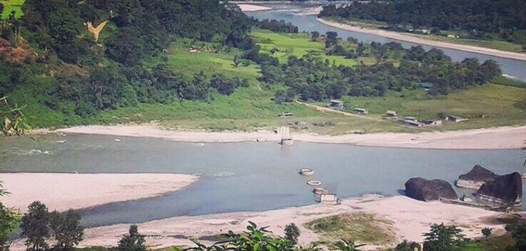 बाढीले अरुण तेस्रो आयोजनामा क्षति