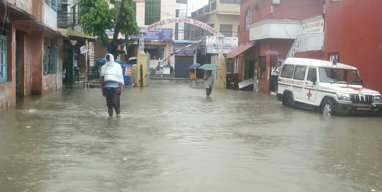 अविरल वर्षाले जनकपुर डुबानमा, मुख्यमन्त्री कार्यालय समेत जलमग्न