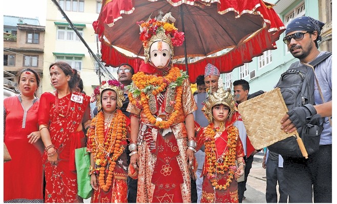शक्तिको आराधना गर्दै नरसिंह जात्रा