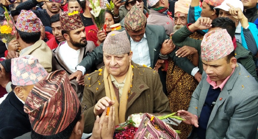 दशैंको अवसरमा महाअष्टमिको दिन राजा ज्ञानेन्द्र गोरखा जाने
