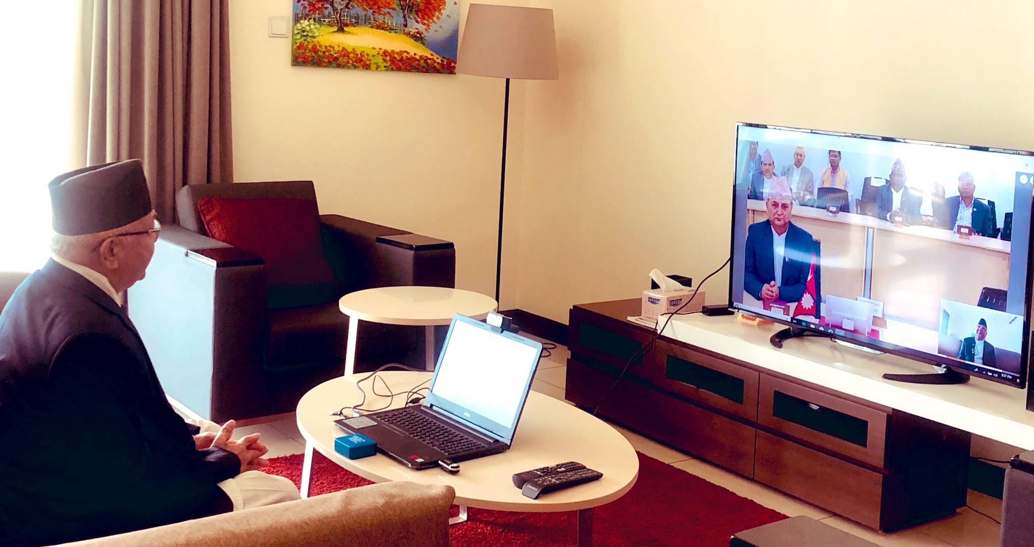 प्रधानमन्त्रीद्वारा टेलिप्रिजेन्स मार्फत दोस्रो पटक छलफल