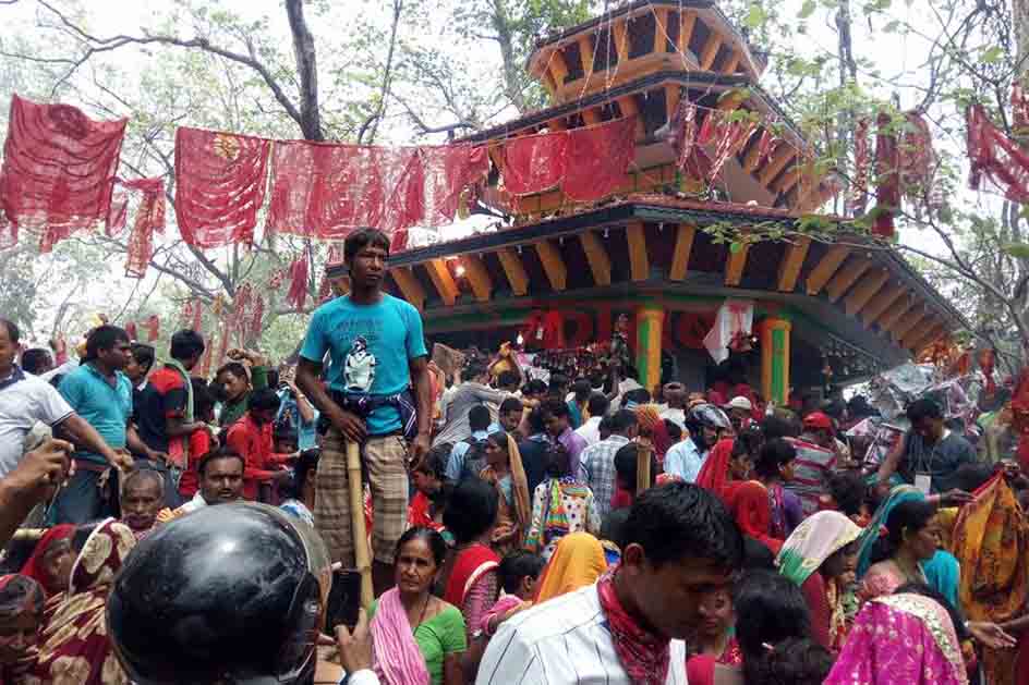 राजदेवी मन्दिरमा १४ हजार बोकाको बलि दिइयो