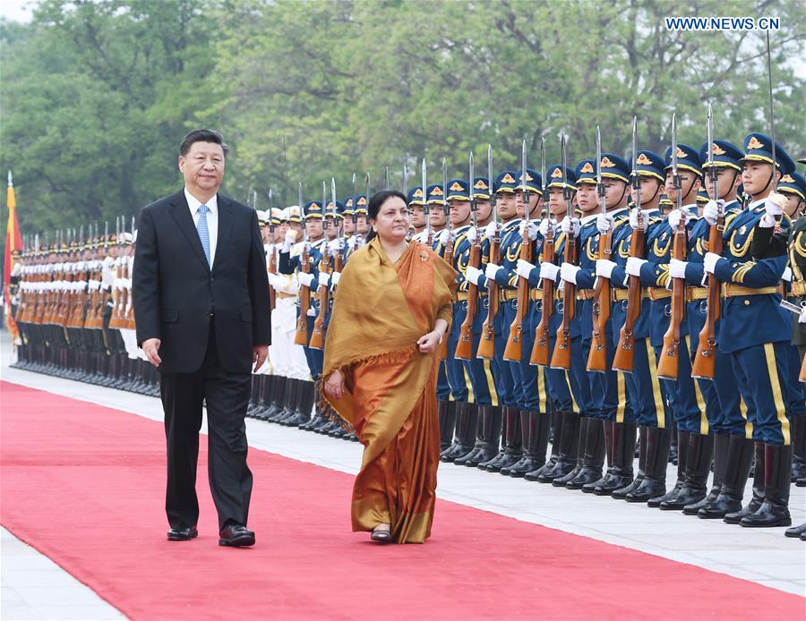 चिनियाँ राष्ट्रपतिलाई स्वागत गर्न राष्ट्रपति र प्रधानमन्त्री नै विमानस्थलमा पुग्ने