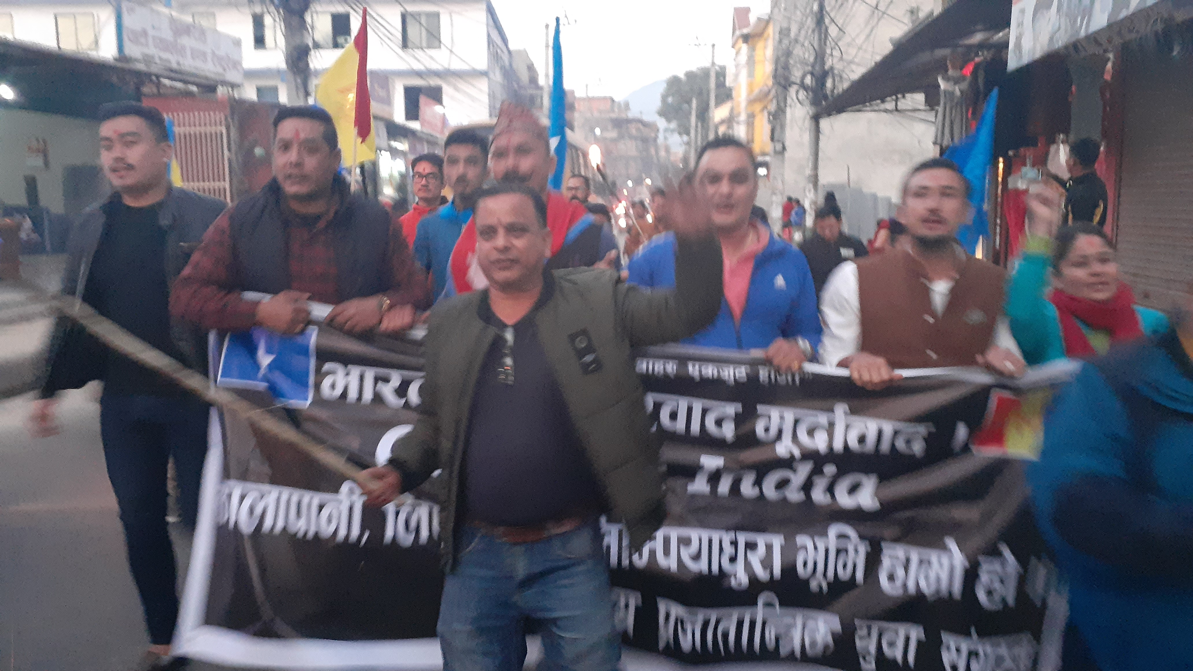 भारतीय दूतावासतर्फ गएको राप्रपा युवा संगठनको जुलुसमा प्रहरी हस्तक्षेप