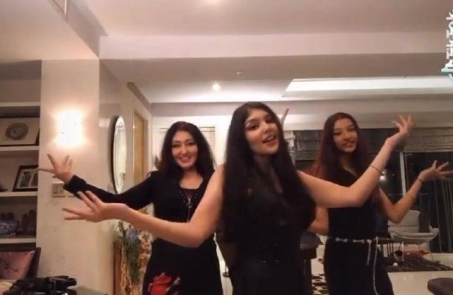 टिकटकमा छोरीसंग रमाउँदै युवराज्ञी हिमानी शाह 