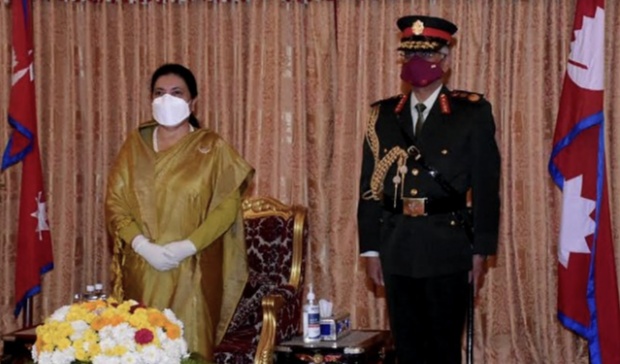 राष्ट्रपतिद्वारा भारतीय सेना नरवणेलाई नेपाली सेनाको मानार्थ महारथी पदबाट सम्मान